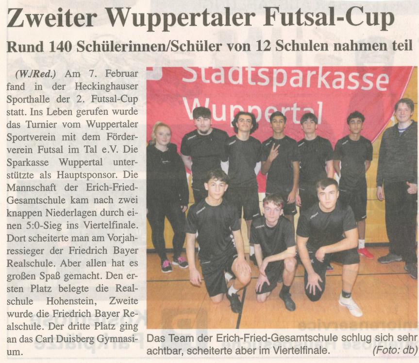 2. Wuppertaler Futsalcup